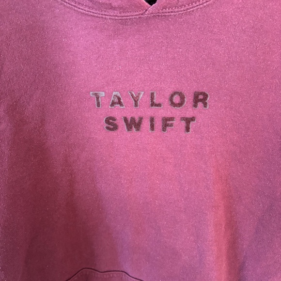 Taylor Swift Lover Maroon Hooded Sweatshirt - Picture 3 of 4